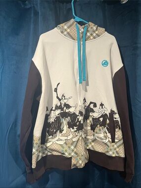 VINTAGE Y2K Lot 29 Looney Tunes Daffy Duck Hoodie 3XL